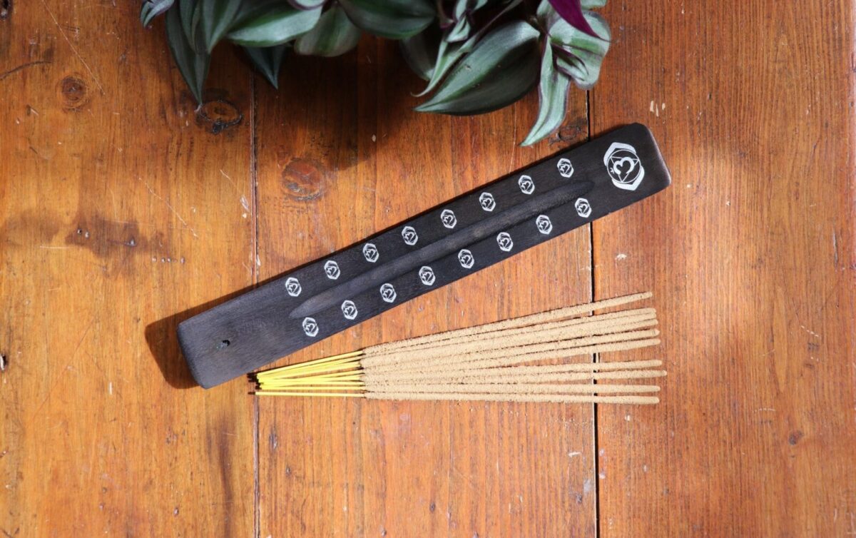 Bold Chakra Black Wooden Ash catcher