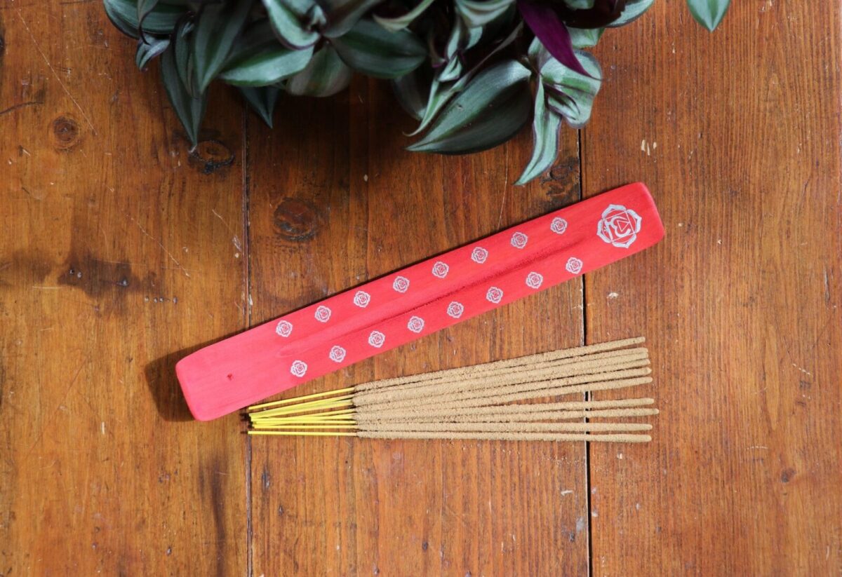 Bold Chakra Red Wooden Ash catcher
