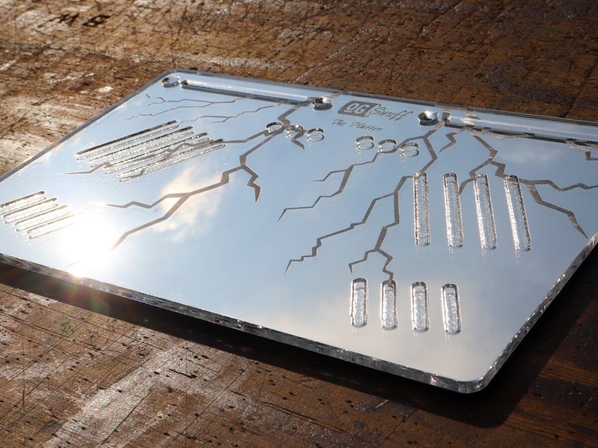 Lightning Silver Mirror Platter