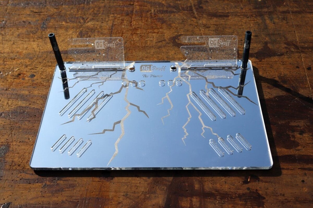 Lightning Silver Mirror Platter - Image 7