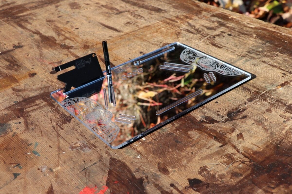 Day of the dead mirror snuff board - Image 8