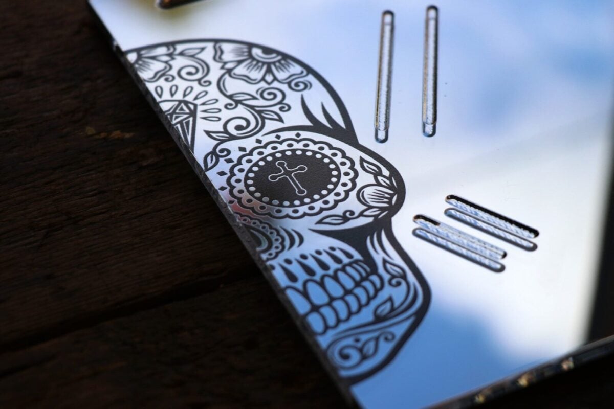 Day of the dead mirror snuff board - Image 3